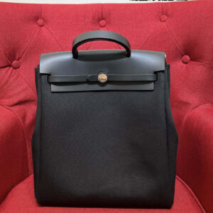 hm0663 Hermes Herbag Top Handle Bag Black