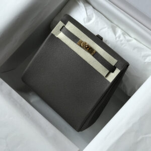 hm0839 Hermes Kelly Top Handle Bag Silver Hardware