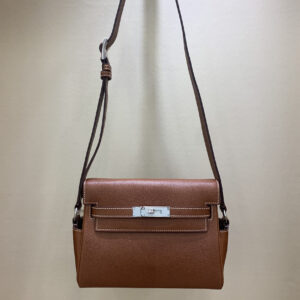 hm0840 Hermes Kelly Top Handle Bag Silver Hardware