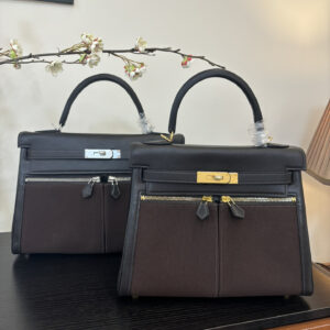 hm0843 Hermes Kelly Top Handle Bag Silver Hardware
