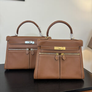 hm0847 Hermes Kelly Top Handle Bag Silver Hardware
