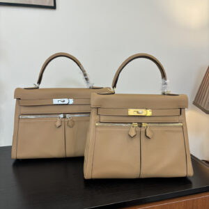 hm0848 Hermes Kelly Top Handle Bag Silver Hardware