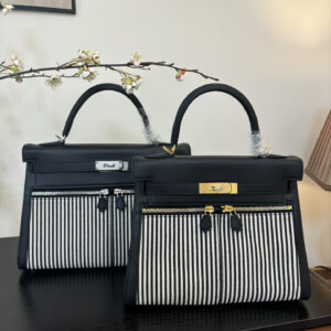 hm0849 Hermes Kelly Top Handle Bag Silver Hardware
