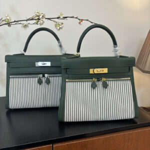 hm0850 Hermes Kelly Top Handle Bag Silver Hardware