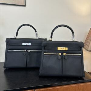 hm0851 Hermes Kelly Top Handle Bag Silver Hardware