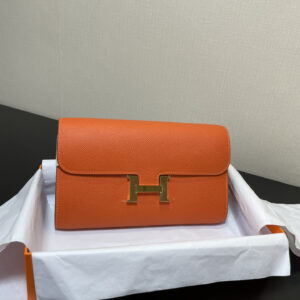 hm0866 Hermes Kelly Top Handle Bag Orange Gold Hardware