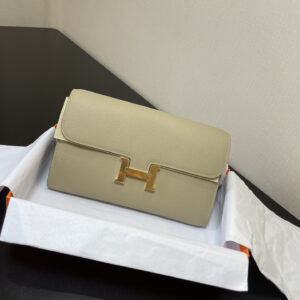 hm0869 Hermes Kelly Top Handle Bag Gray Gold Hardware
