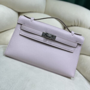 hm0881 Hermes Kelly Top Handle Bag Pink Purple