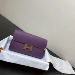 hm0883 Hermes Kelly Top Handle Bag Purple Gold Hardware