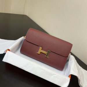 hm0897 Hermes Kelly Top Handle Bag Burgundy Red Gold Hardware