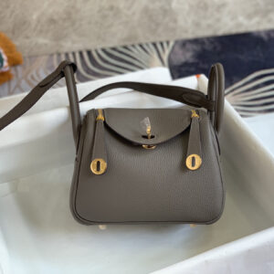 hm0967 Hermes Lindy Top Handle Bag Etain Gray Gray Silver Hardware
