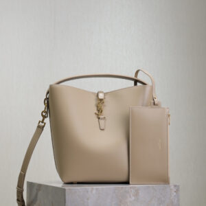 ysl0090 YSL 742828 Bucket Bag Beige