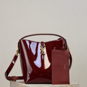 ysl0092 YSL 742828 Bucket Bag Red