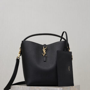 ysl0094 YSL 742828 Bucket Bag Black Gold Hardware