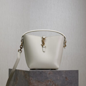 ysl0111 YSL 749036 Bucket Bag Small White