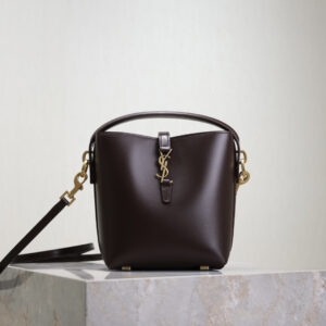 ysl0123 YSL 765870 Bucket Bag Mini Brown