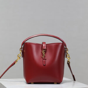 ysl0128 YSL 765870 Bucket Bag Mini Burgundy