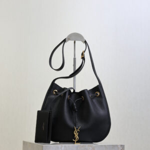 ysl0228 YSL CASSANDRE Card Holder Mini Black