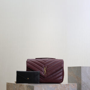 ysl0259 YSL LOULOU Card Holder Gold Hardware