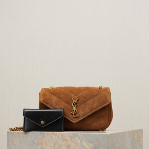 ysl0275 YSL LOULOU Card Holder Mini Caramel
