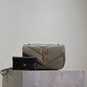ysl0281 YSL LOULOU Card Holder Mini Green