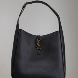 ysl0327 YSL 753837 Hobo Bag Large Black Gold Hardware