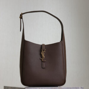 ysl0401 YSL LE 5A7 Hobo Bag Brown