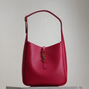 ysl0403 YSL LE 5A7 Hobo Bag Rose Red