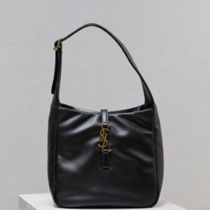 ysl0411 YSL LE 5A7 Hobo Bag Black