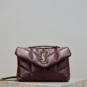 ysl0414 YSL LOULOU Hobo Bag Mini Gold Hardware