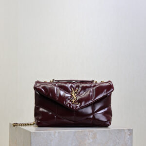 ysl0420 YSL LOULOU Hobo Bag Mini Gold Hardware