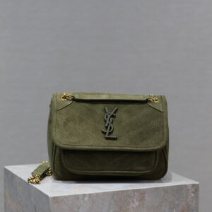 ysl0448 YSL NIKI Hobo Bag Army Green Gold Hardware