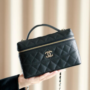 bag0398 Chanel Vanity Black