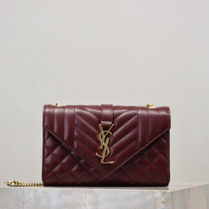 ysl0530 YSL ENVELOPE Shoulder Bag Small Gold Gold Hardware