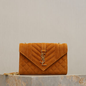 ysl0531 YSL ENVELOPE Shoulder Bag Small Gold