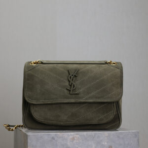 ysl0653 YSL NIKI Shoulder Bag Army Green Gold Hardware