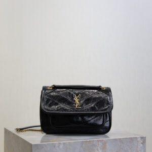 ysl0662 YSL NIKI Shoulder Bag Black Gold Hardware