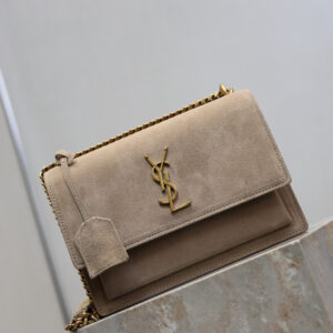 ysl0666 YSL SUNSET Shoulder Bag Gray