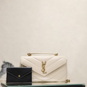 ysl0679 YSL LOULOU Top Handle Bag Gold Hardware