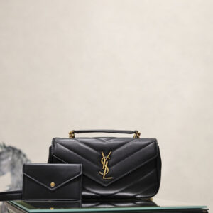 ysl0680 YSL LOULOU Top Handle Bag Gold Hardware