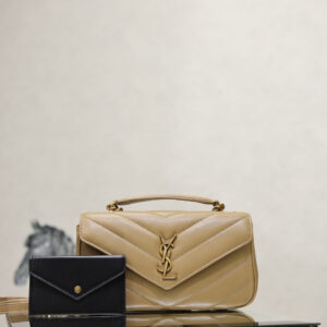 ysl0682 YSL LOULOU Top Handle Bag Gold Hardware