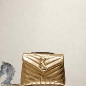 ysl0684 YSL LOULOU Top Handle Bag Gold