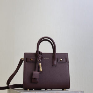 ysl0701 YSL SAC DE JOUR Top Handle Bag Gold Hardware