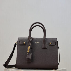 ysl0718 YSL SAC DE JOUR Top Handle Bag Gold Hardware