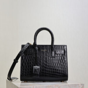 ysl0740 YSL SAC DE JOUR Top Handle Bag Black Gold Hardware
