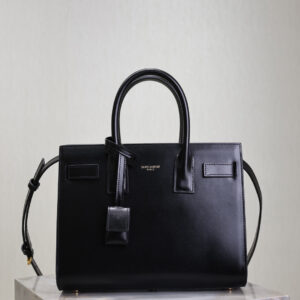 ysl0742 YSL SAC DE JOUR Top Handle Bag Black