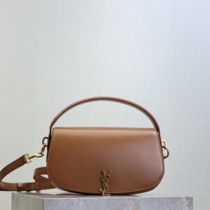 ysl0744 YSL VOLTAIRE Top Handle Bag Caramel