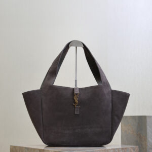 ysl0762 YSL 763435 Tote Bag Gray Gold Hardware