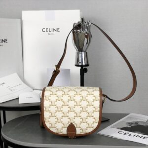 cel0009 Celine Triomphe Folco Brown