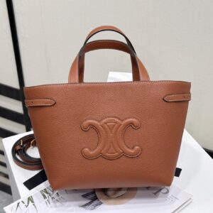 cel0033 Celine Anais Brown Top Handle Bag